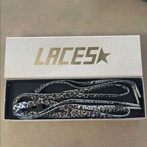 New! Golden goose leopard shoe laces 110